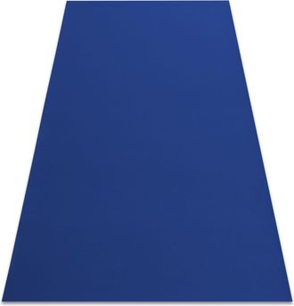 RugsX Rugsx - Alfombra Con Refuerzo De Goma Rumba 1349 Un Solo Color Cobalto Blue 100x200 Cm