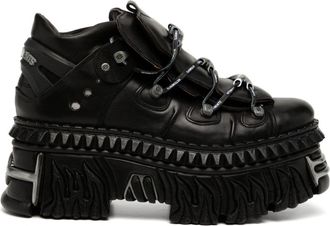 VETEMENTS x New Rock leather sneakers - Black