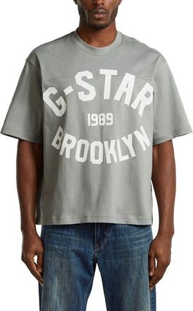 G-Star Logo Graphic T-Shirt in Wild Dove at Nordstrom, Size Xx-Large