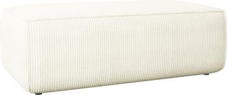 Vente-Unique Puf de pana blanco AMELIA