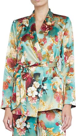 L'agence Lagence Everly Wrap Shawl Silk Blazer