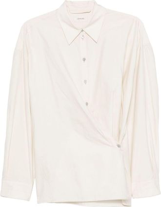 Christophe Lemaire Classic-Collar Twisted Shirt - Womens - Silk/Cotton