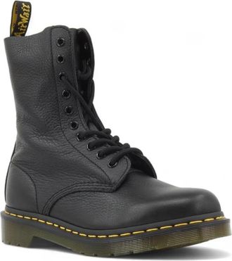 Dr. Martens 1490 Virginia Leather Mid Calf Boots - Heren - Veterlaarzen - Zwart - 36 EU - Leer - Schoenen