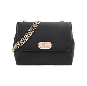 Paul Costelloe Womens Lena Leather Cross Body Bag - Black - One Size