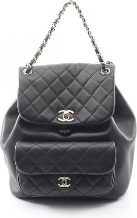 Chanel Black Leather Backpack (Pre-Owned)