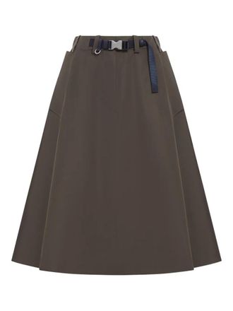 Prada Technical Fabric Circle Skirt