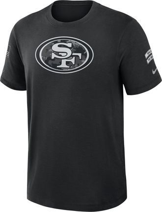 Nike San Francisco 49ers Salute to Service Slub Nike Mens Dri-FIT NFL T-Shirt in Black | 034900AA2T-AEG