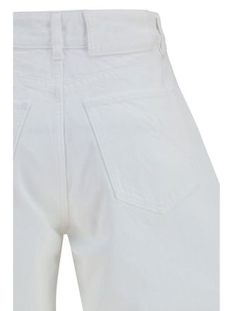 Alaia Womens Jeans Barrel White Denim Cotton