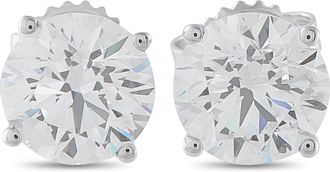 Luxury Bazaar 14K White Gold 4.0ct Lab-Grown Diamond Stud Earrings LG27-120825