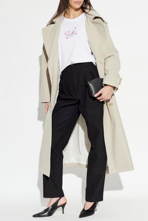 Emporio Armani T-shirt With Print, Womens, White