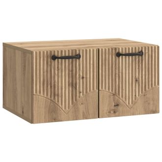 vidaXL Mueble Para Tv De Pared Roble Artesanal 59,5 X 41 X 30 Cm Vidaxl