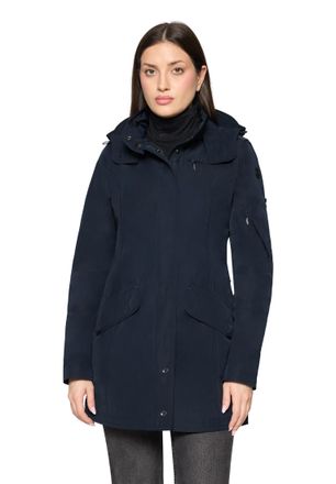 Gil Bret Outdoorjacke GIL BRET, Damen, Gr. 36, schwarz navy, Web, Obermaterial: 100% Polyester, unifarben, regular fit normal, Jacken Outdoorjacke, mit Kapuze