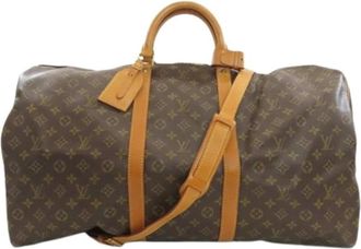 Louis Vuitton Pre-owned Weekend Bags, female, Brown, Size: ONE SIZE Pre-owned Keepall Bandouli&egrave;re 60 Boston Bag