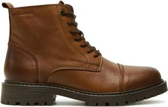 Jack & Jones Lace-up Boots - Heren - Veterlaarzen - Bruin - 45 EU - Schoenen