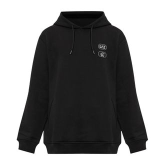 Emporio Armani Emporio Armani Ea7, Hoodies & sweatvesten, Heren, Zwart, XL, Katoen, Hoodie