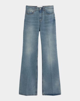 Ami Flare Fit Mid-Rise Jeans