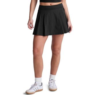 Beyond Yoga Team Pleat Miniskirt in True Black at Nordstrom Rack, Size X-Large
