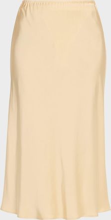 Vince Pull-On Satin Slip Skirt