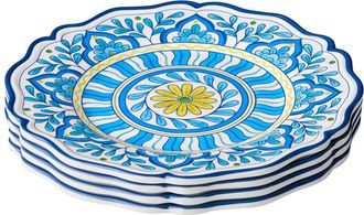 Certified International Porto Set Of 4 Melamine Salad Plates