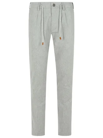 Eleventy Pantaloni Eleventy in Misto Lana Grigio Chiaro