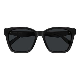 Saint Laurent Accessoires, Dames, Zwart, ONE Size, Nylon, Monogram Cat-eye Zonnebril