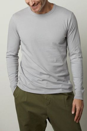 Velvet Strauss Long Sleeve Tee In Algae