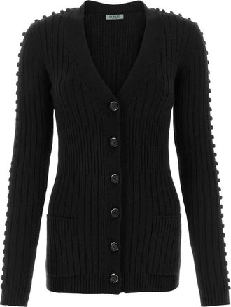 Durazzi Milano Black Wool Cardigan