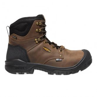 Keen Mens Utility Lace Up Carbon Toe Work Boots In Brown