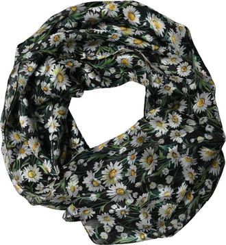 Dolce & Gabbana Foulard Sjaal - Dames - Zijden sjaals - Zwart - ONE Size - Accessoires