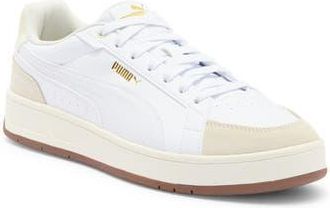 Puma Court Classico Sport Sneaker in Puma White-Puma White- Snow at Nordstrom Rack, Size 10.5