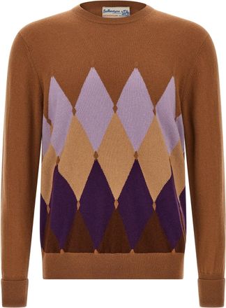 Ballantyne Argyle Sweater Maglioni Marrone-Uomo