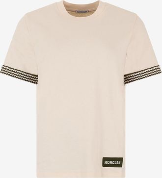 Moncler Rundhals-T-Shirt aus Jersey