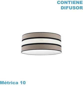 Fabrilamp Pantalla Colgante Karla M10 Topo/beis 50dx50dx22h Difusor Incluido
