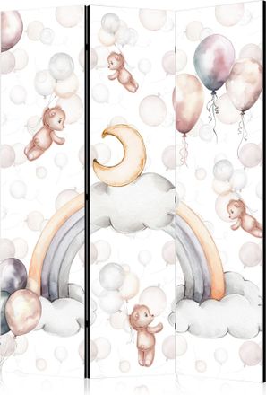 Artgeist Biombo Decorativo Artgeist Oso Pastel 135x172 Cm Madera Fliselin