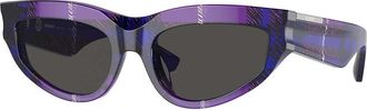 Burberry BE4425U 411387 Womens Sunglasses Purple Size 55