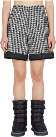 Moncler Tweed Lange Shorts - Dames - Korte Broeken - Zwart - 2XS - Tweed - Korte Broeken