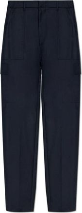 Etro Cargobroek - Heren - Straight fit broeken - Blauw - S - Wol - Broeken