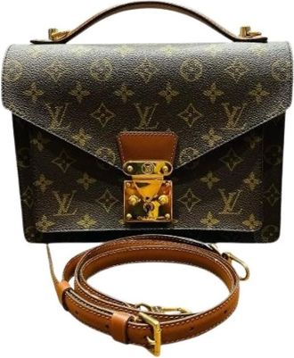 Louis Vuitton Pre-owned Handbags, female, Brown, Size: ONE SIZE Pre-owned Canvas Handbag