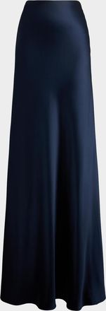 Ralph Lauren Collection Masina Stretch Satin Maxi Skirt
