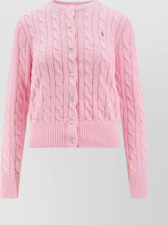 Polo Ralph Lauren logo embroidered cotton cardigan