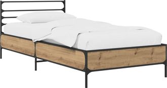 vidaXL Estructura De Cama Roble Artisan 80 X 200 Cm Vidaxl