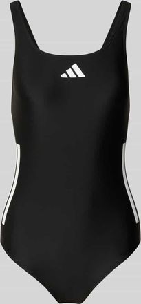 adidas Badeanzug mit Logo-Print in Black, Größe 34