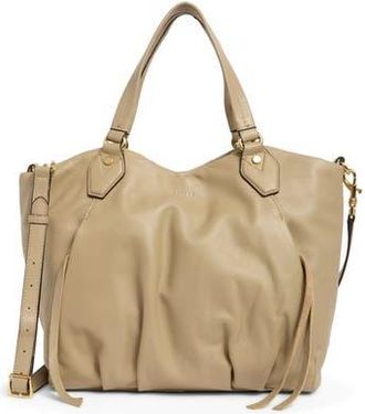 Aim&eacute;e Unsubscribed Convertible Leather Shopper in Pottery Taupe at Nordstrom Rack