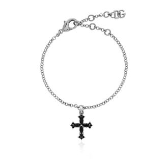 Dolce & Gabbana Bracelets, female, Gray, Size: ONE SIZE Bracelet With A Religious Motif