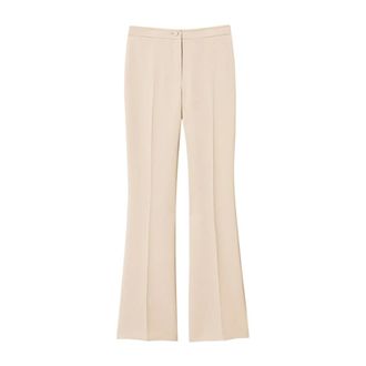 Twinset Wide Trousers, female, Beige, Size: L Beige Wide Trousers Set