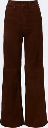 Polo Ralph Lauren Beaton suede flared pants