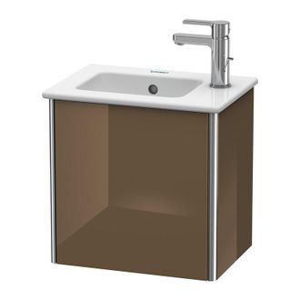 Duravit Duravit Xsquare Vanity Unidad De Pared 41,0 X 28,9 Cm, 1 Puerta, Colgado A La Izquierda, Para Lavabo Me Por Starck 072343, Color (frente/cuerpo): Marr