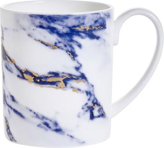 Prouna Marble Azure Cylinder Mug in White at Nordstrom