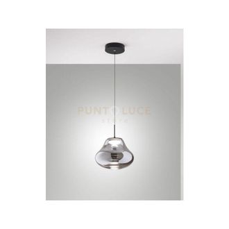 Fabas Luce Deva sospensione 1 luce fume a led cct 2700K - 3000K - 4000K- 14W - 1510 lm dimmerabile