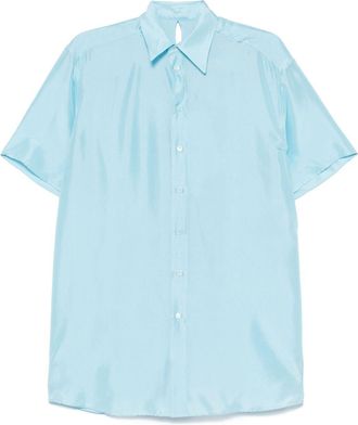Maison Margiela silk shirt - Blue